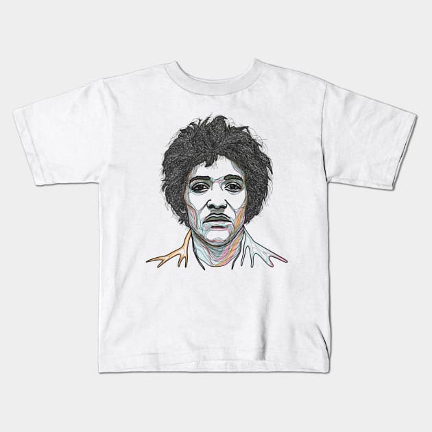 Jimi Virtuoso Kids T-Shirt by Aldrvnd